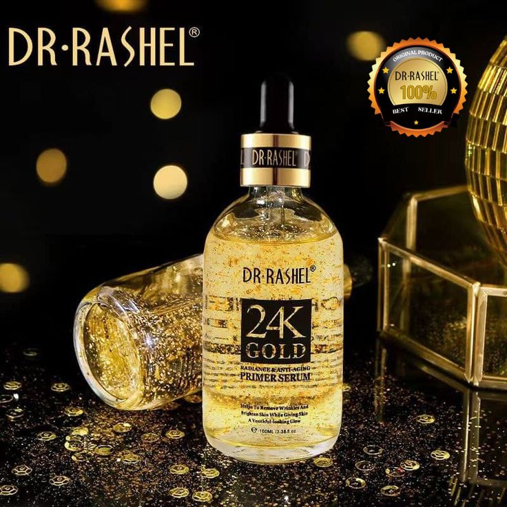 24K Gold Primer Dr.rashel original برايمر وسيروم الذهب  الأصلي - لترطيب البشرة وثبات الماكياج طوال اليوم